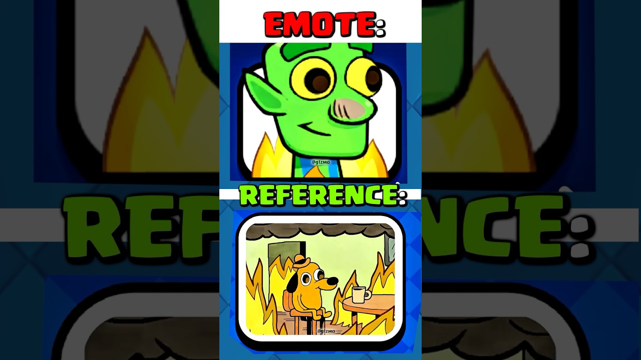 Clash Royale Emotes & REFERENCES #14🔥