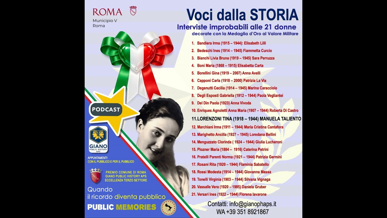 “Nel Silenzio del Servizio” Tina LORENZONI, dalla Croce Rossa alla Resistenza, esempio di dedizio…