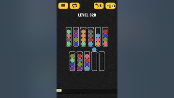 ball sort puzzle level 820😉