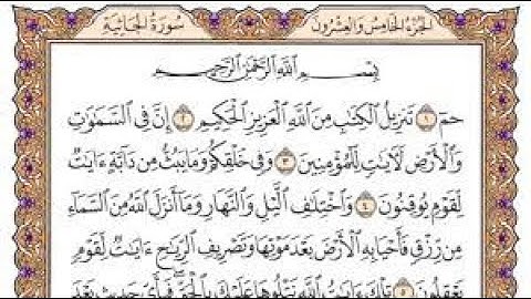 سورة الجاثية مكتوبة يوسف نوح احمد برواية هشام عن ابن عامر