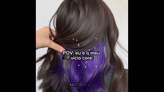 eu amo ter mechas roxas!😝💜 #fypviralシ #desflopacomu #virall #viralll #shorts