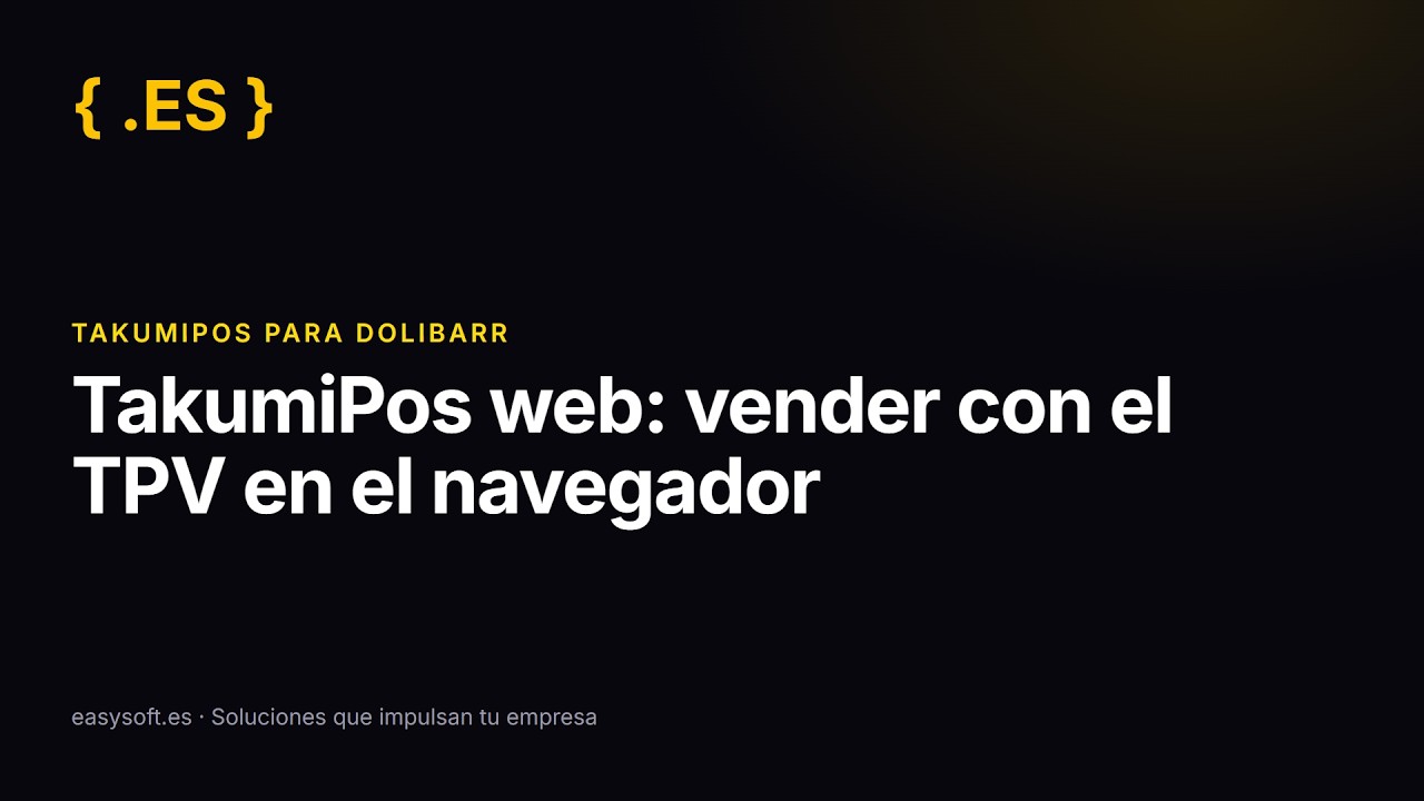 How to sell with Takumi web, the Dolibarr POS