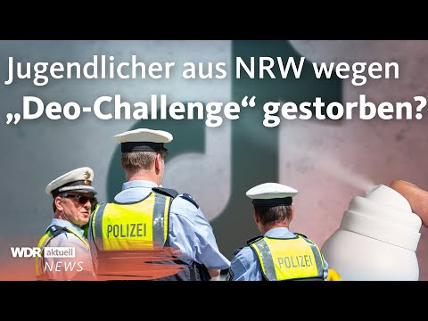 Polizei warnt vor TikTok „Deo-Challenge“ | WDR Aktuelle Stunde