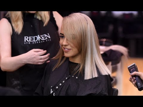 Haircut Asymmetrical Undercut For Women Youtube