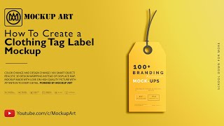 How to create a Cloth Tag mockup | Photoshop Mockup Tutorial