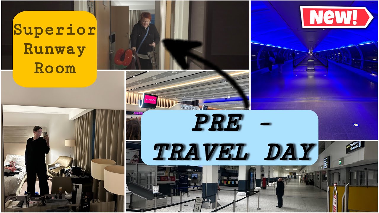 ORLANDO FLORIDA PRE - TRAVEL DAY! | Raddison Blu hotel | Manchester Airport | Abandoned Terminal 1