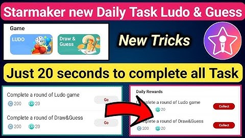 Complete Starmaker Ludo Task & Draw & Guess within 20 seconds | How to do Starmaker new Daily Task