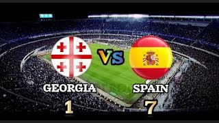 Georgia 1 - 7 Spain | HIGHLIGHTS & All Goals HD 🔥 Amazing Morata