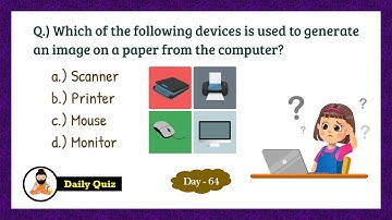 Quiz question on Computer devices | Computer fundamental Quiz | Daily Quiz: day - 64 | Mudgal Baba