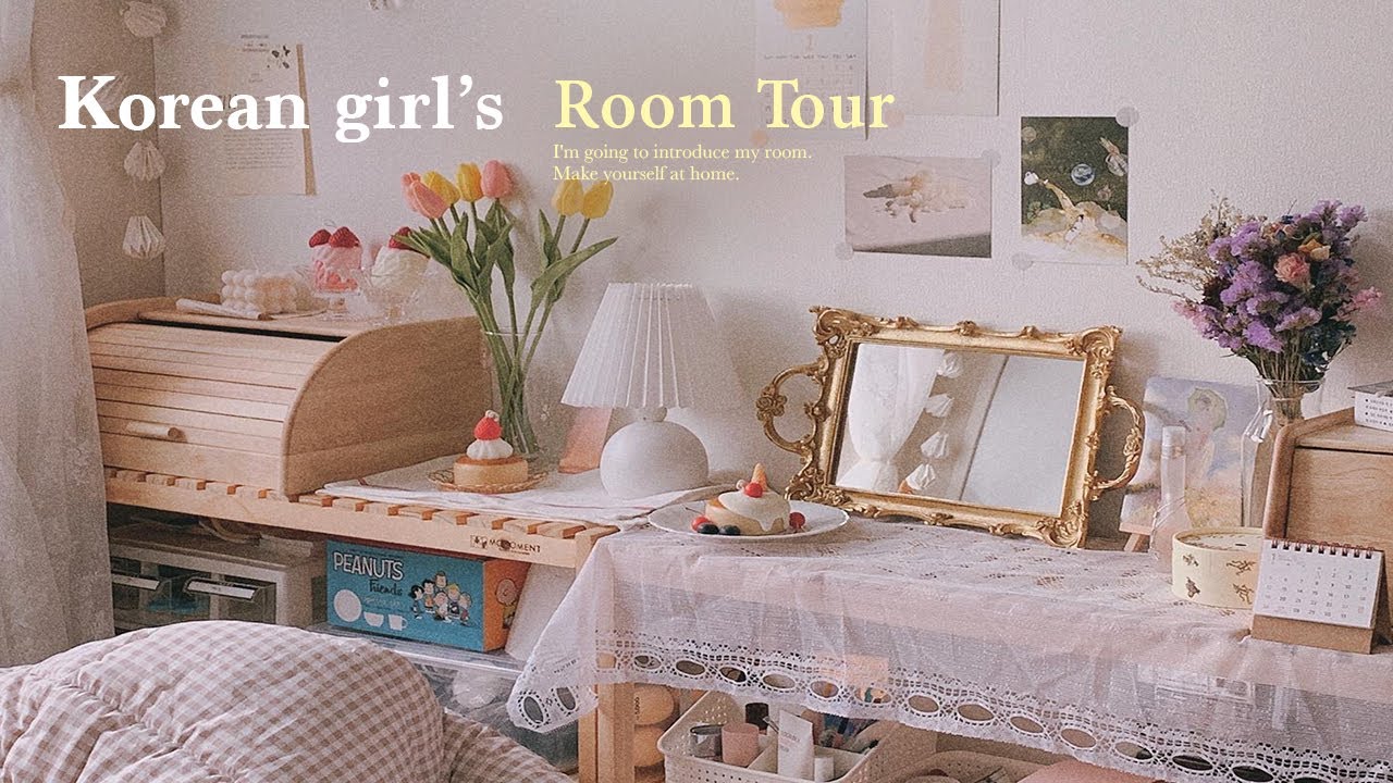 ルームツアー 韓国女子イラストレーターの一人暮らし部屋紹介 可愛いインテリア Korean Room Tour 룸투어 방소개 Youtube