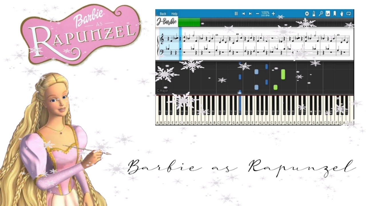 Barbie as Rapunzel Theme Song - Piano Cover/Tutorial - YouTube