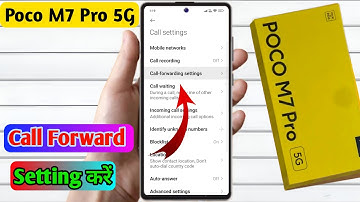 poco m7 pro 5g call forwarding setting kaise on kare | how to on call forwarding setting in poco m7