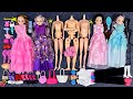 7 Minutes Satisfying with Unboxing Barbie Family Set, Cute Doll Princess DressToy ASMR | Review Toys