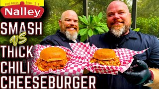 आमने-सामने - स्मैश बनाम थिक चिली चीज़बर्गर! फ्लैट टॉप ग्रिल पर कौन सा बेहतर है? screenshot 4