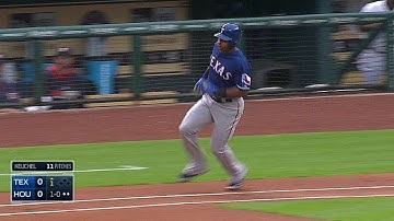 TEX@HOU: Beltre lines a double to right field