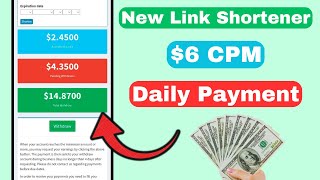 New High CPM $6 URL Shortener 2025 | Best Link Shortener for Earning
