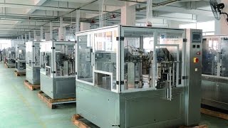 Automatic candy sweet doypack packaging machine rotary preformed bag fill seal bagging system screenshot 5