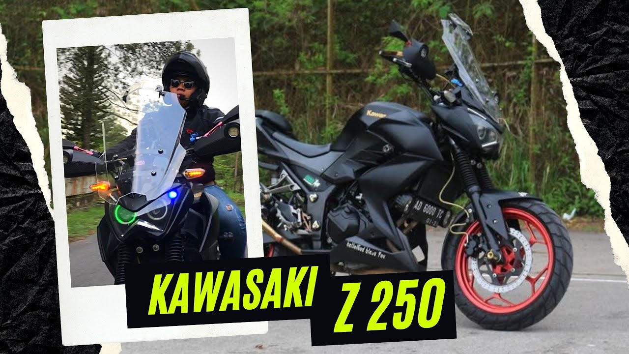 REVIEW MODIFIKASI KAWASAKI Z250 TOURING ADVENTURE YouTube