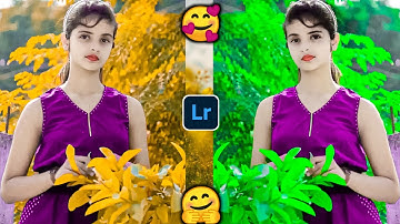 Lightroom green and orange effect photo editing tutorial | lightroom background colour change