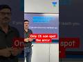 Spot the Error Fast! | Unacademy Agra Centre English Challenge 🚀