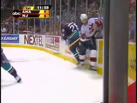 Paul Kariya in game 6 of the 2003 Stanley Cup Final between the Ducks and  Devils on Make a GIF