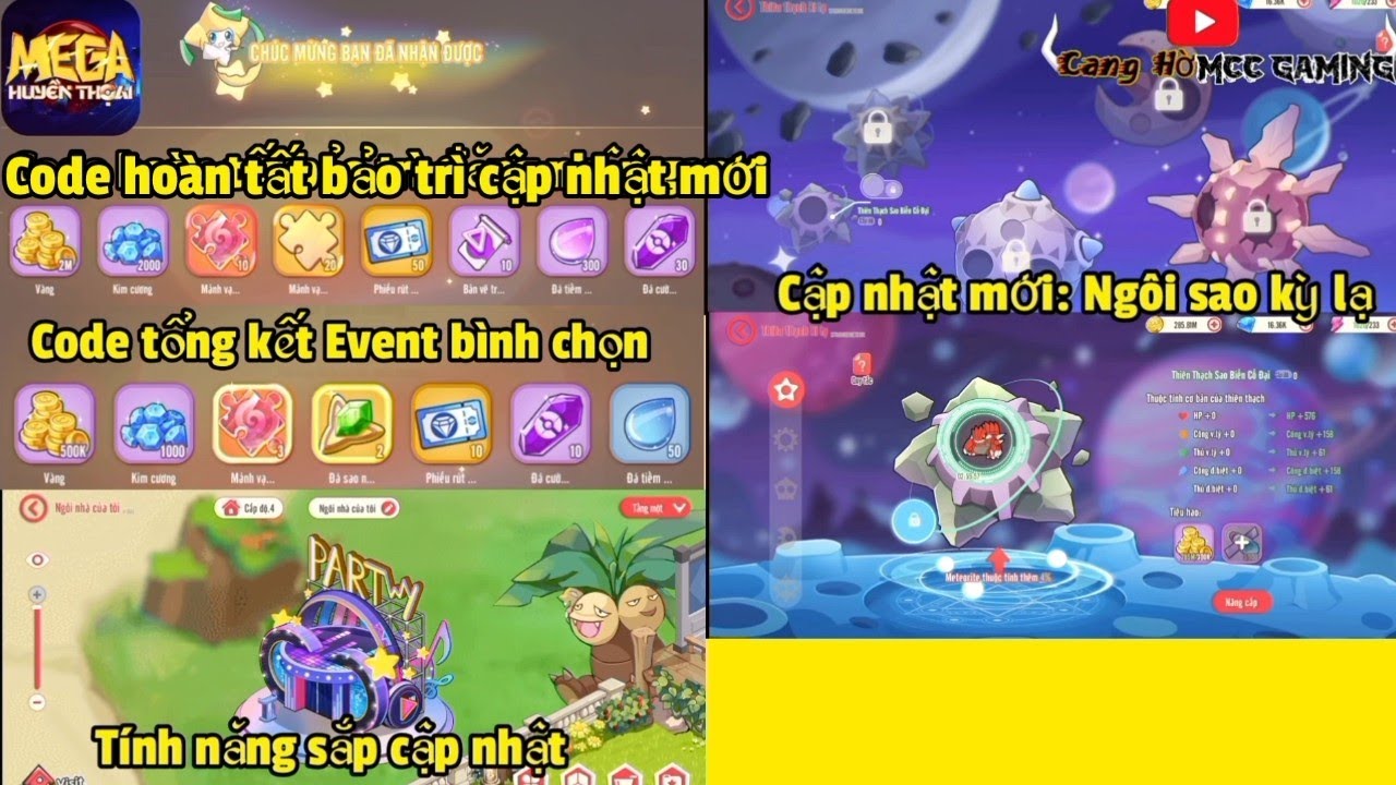 Mega HT | Code tổng kết event bình chọn và Code hoàn tất bảo trì cập ...