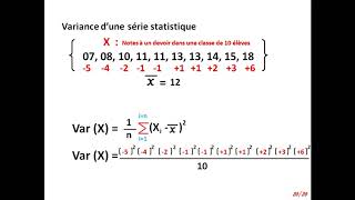 Moyenne, variance et écart type -Terminale S