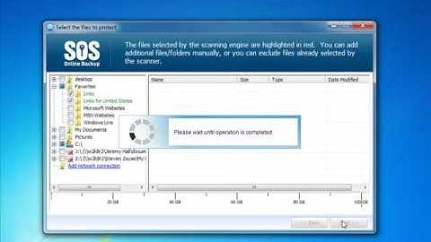 SOS Online Backup - Configure and Schedule backups