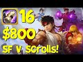 Summoners War - 16 STREET FIGHTER V SCROLLS SUMMONS!!!