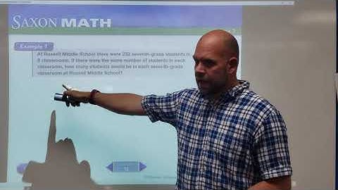 Lesson 15: Problems about equal groups (Saxon Math, Level 6)