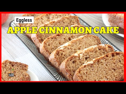 Apple Cinnamon Cake - Eggless recipe | Apple Cake No Butter No Egg | How to make Apple cake at Home
