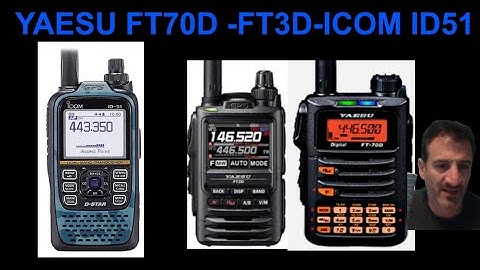 yaesu FT3d -Icom ID51-Yaesu FT70  Side bt Side