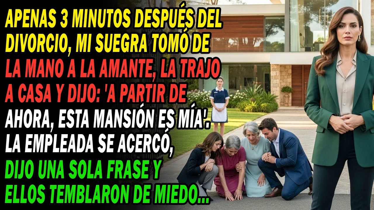 A Los 3 Min Del Divorcio, Mi Ex Trae A La Amante. La Empleada Revela Un Secreto Y Los Deja Helados..