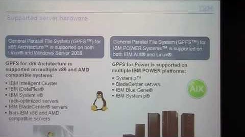 Deep Computing and GPFS