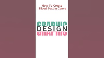 Sliced Text Effect in Canva | 1 Minute Tutorial | Canva Tutorial