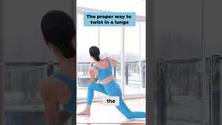TWISTED LUNGE TUTORIAL