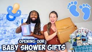 YOU WON'T BELIEVE WHAT WE GOT FOR OUR BABY SHOWER! *OPENING GIFTS FOR OUR FIRST BABY*