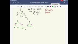 U07D07 Angle Bisector and Side Splitter Theorems