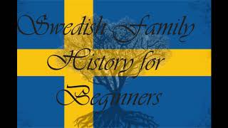Finding Records Walk Through - Swedish Family History for Beginners (2)