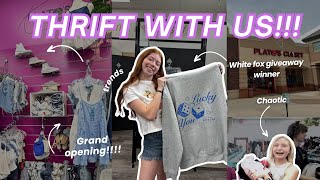 THRIFT WITH ME | Plato's Closet Grand Opening+ Haul ✨🛍️