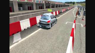 Fox time attack peugeot 206 LFS   Treino