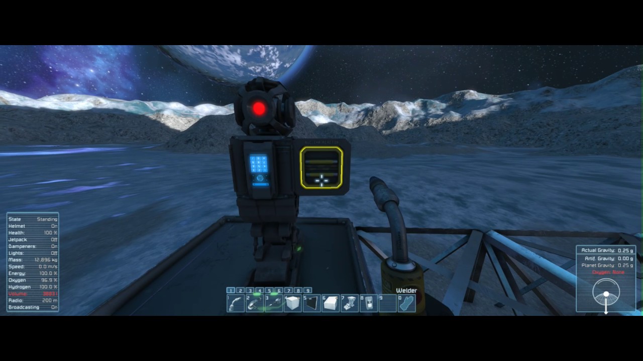 Space Engineers Gameplay T1E4 Tutorial (mini) de Projetor e Mineradora ...