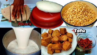Awara From Scratch (Tofu) // How To Make Aware from soyabeans milk 