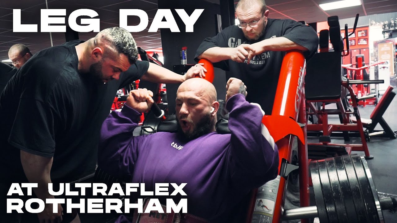 LEG DAY IN THE UK ft. Kuba Cielen & AJ Morris