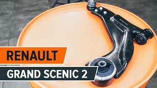 Hvordan bytte foran bærebru på RENAULT GRAND SCENIC 2 BRUKSANVISNING | AUTODOC