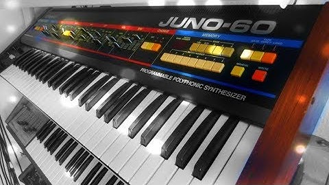 Roland Juno-60 Analog Synthesizer (1982) one synth and five sounds demo track