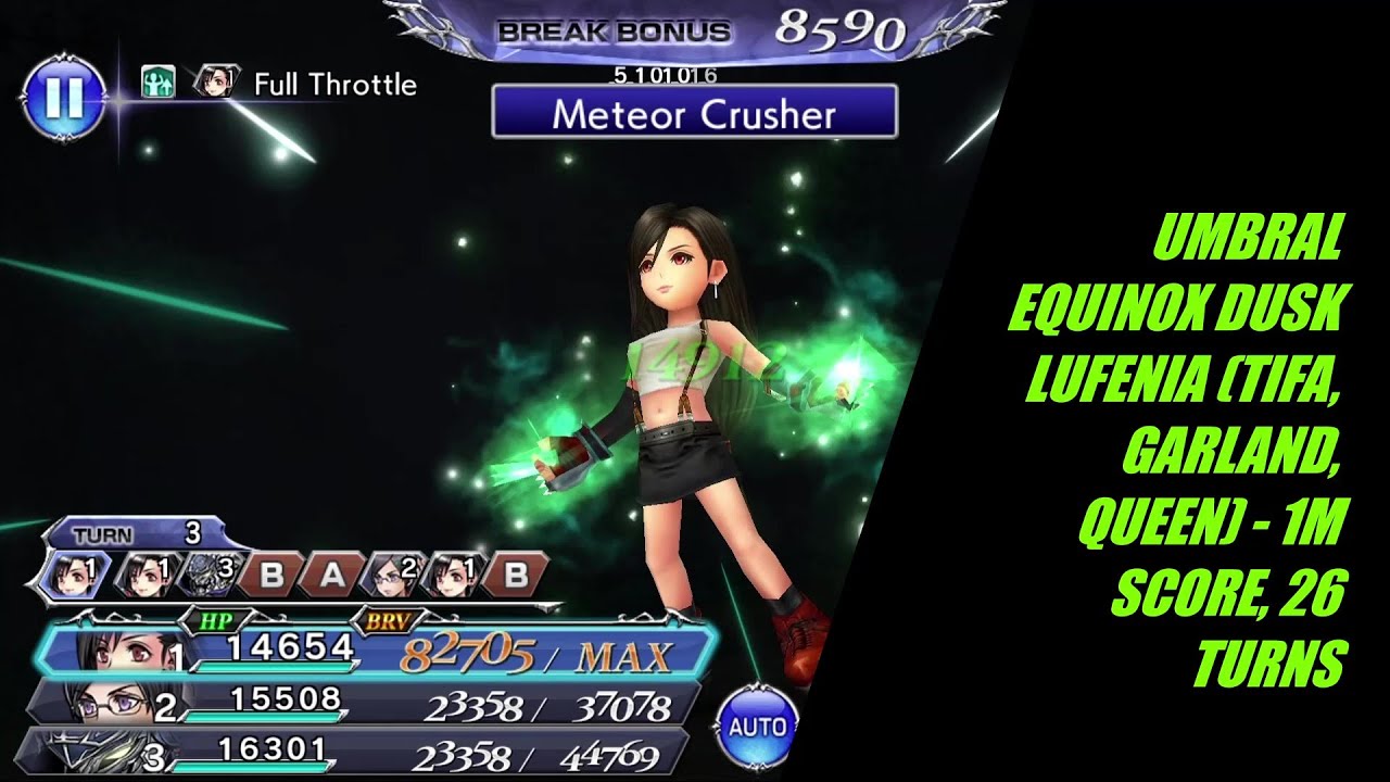 DFFOO Umbral Equinox Dusk Lufenia (Delay team and CoD go brr) - 26 Turns