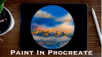 How to Draw Sunlight on Mountains Procreate Tutorial | Paint with Basic Brushes| The ProArt
