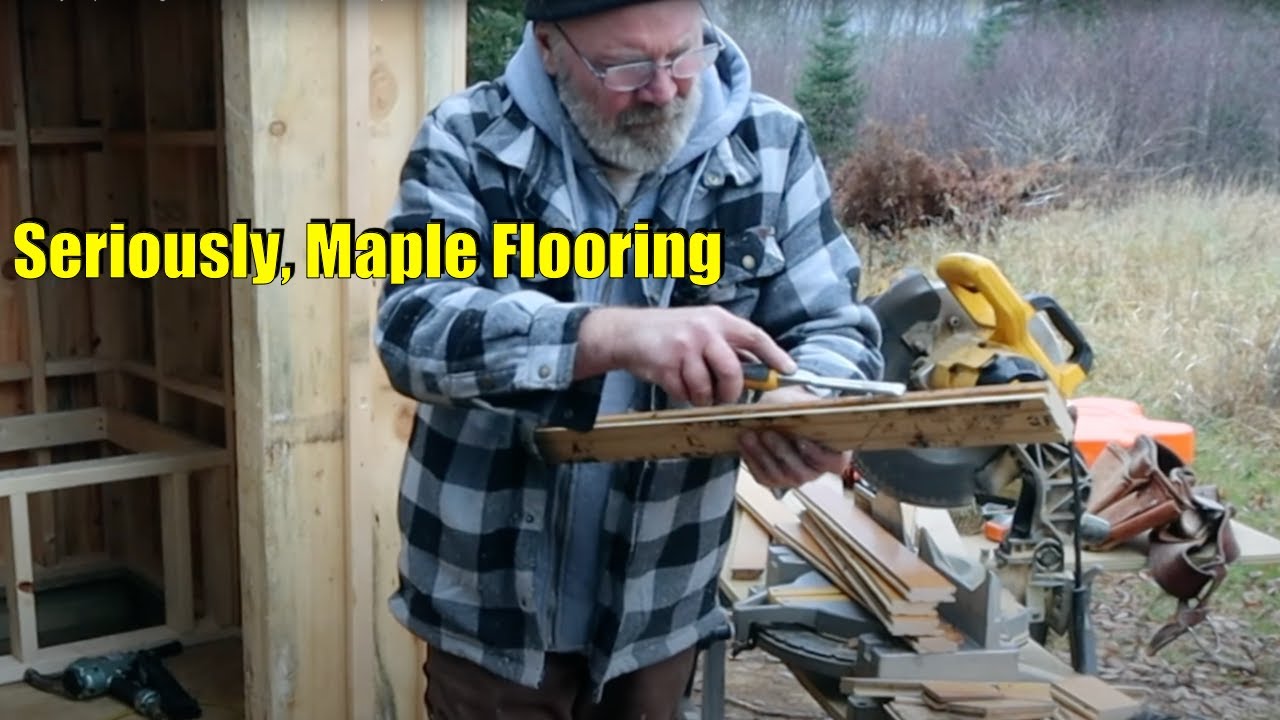 Seriously, maple flooring in an outhouse, outhouse build , part 3