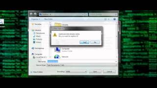 how to make matrix rain using notepad